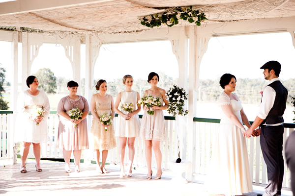 bridesmaid at alter