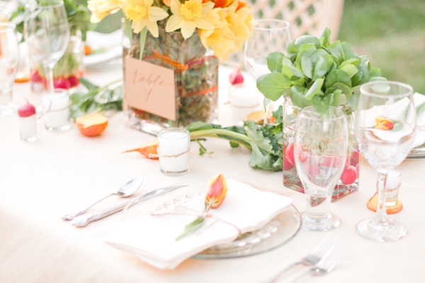 vegetable tablescape