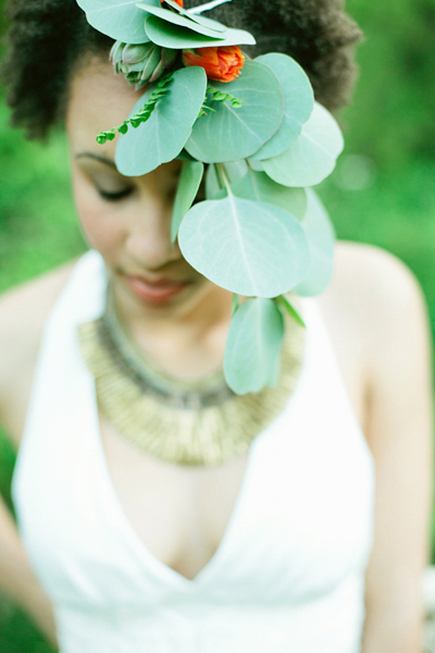 succulent hair garland