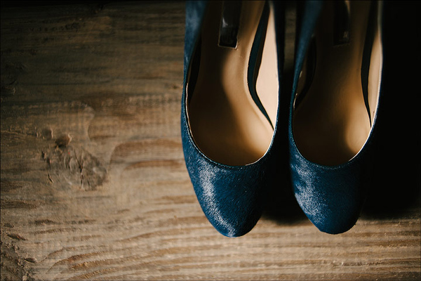 blue wedding shoes