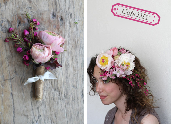 Boutonniere, Flower Hair Comb