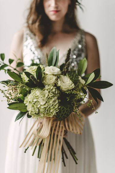 bouquet with hydrangea and roses