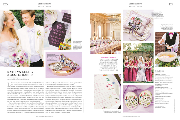 Martha Stewart Weddings Summer 2015 Katie & Austin