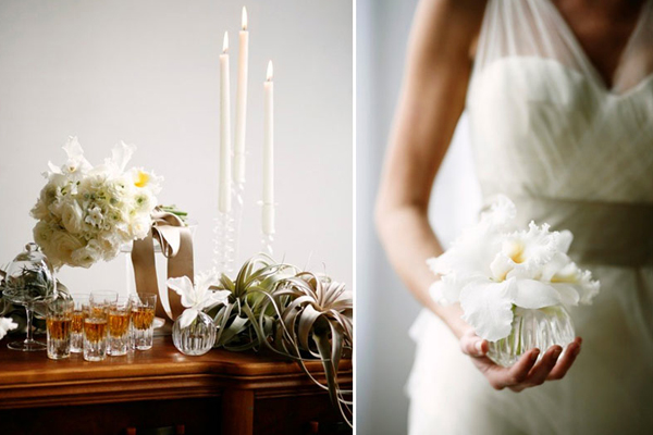 white flower bouquet