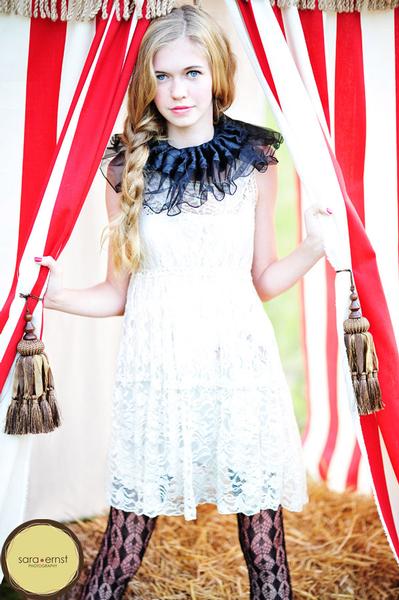 white lace dress
