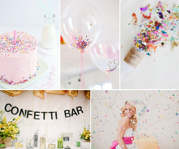 confetti bar, confetti cake