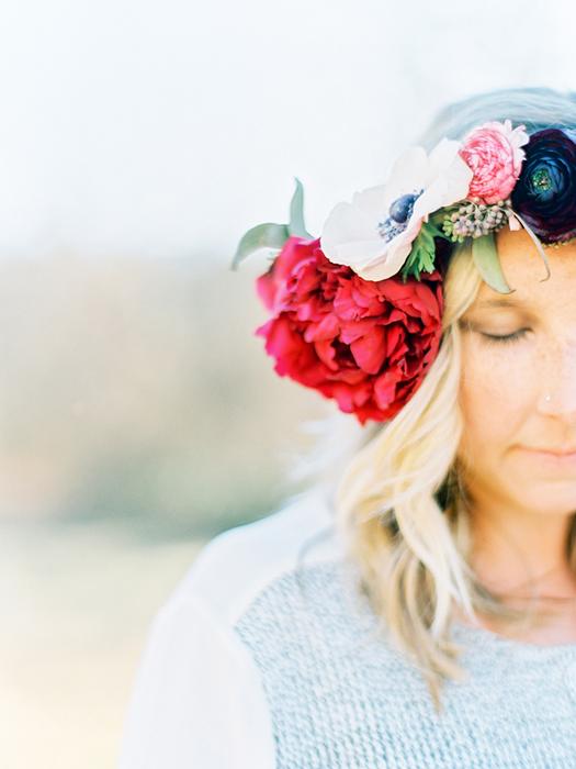 diy flower crown-The Bride