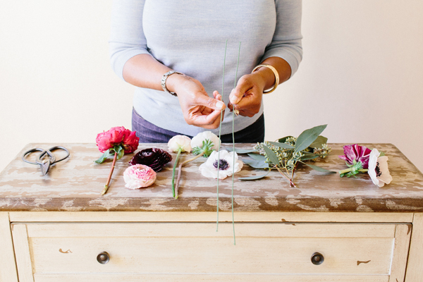 diy flower crown-The Bride