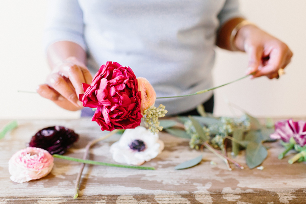 diy flower crown-The Bride