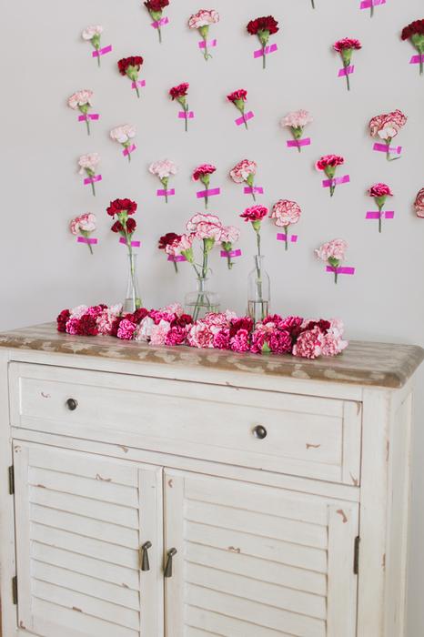 Carnation Flower Wall