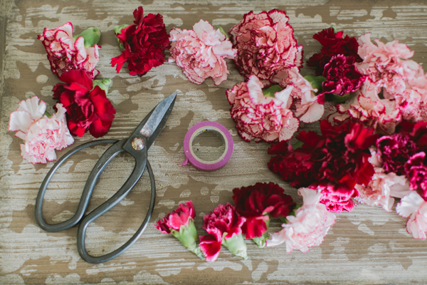 DIY Carnation Flower Wall