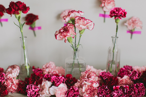 DIY Carnation Flower Wall