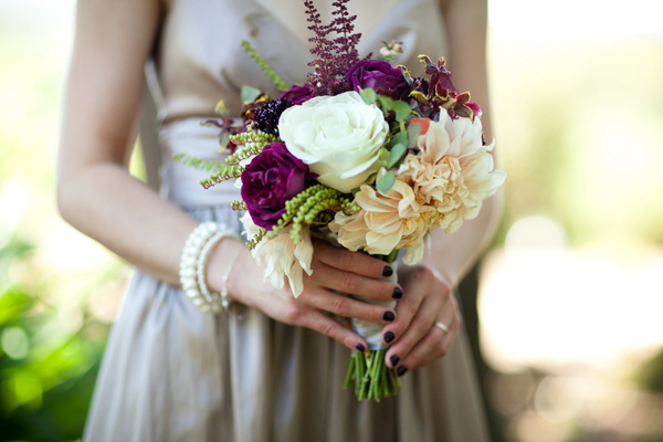 bridesmaid bouquet, dahlia