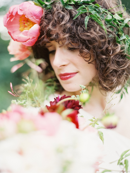 Pink Peony Floral Crown