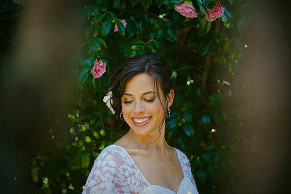 bride smiling