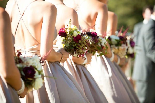 bridesmaids in a row