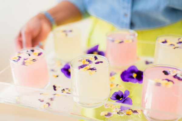 diy pansy ice tray