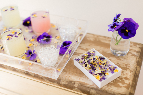 diy pansy ice tray