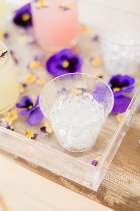 diy pansy ice tray