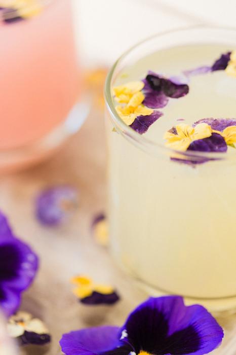 pansy ice cubes