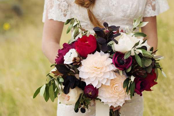 paper flower fall bouquet