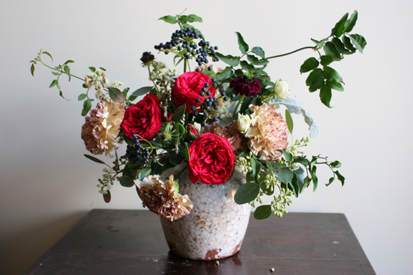 Phileanor Garden Rose Centerpiece
