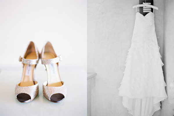 silver shoes
