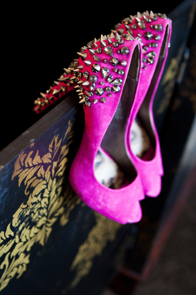 hot pink wedding shoes