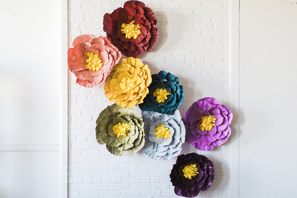 colorful paper flowers
