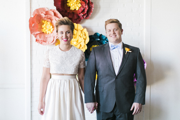 colorful paper flowers, Tart Event Co.